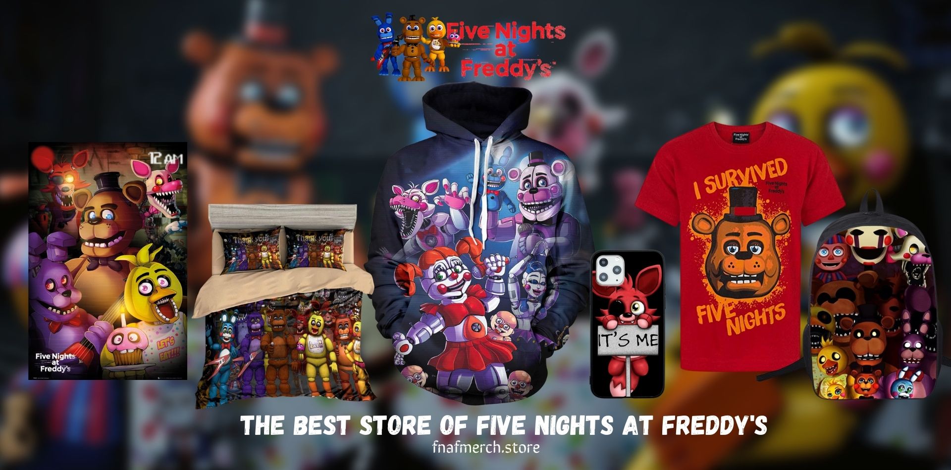 FNAF Store Banner - Five Nights at Freddy's Store