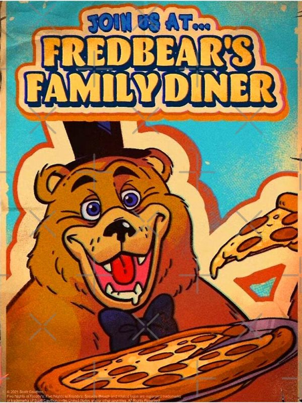 Five Nights at Freddy's Posters - FNaF-fredbear's family diner pizza ...