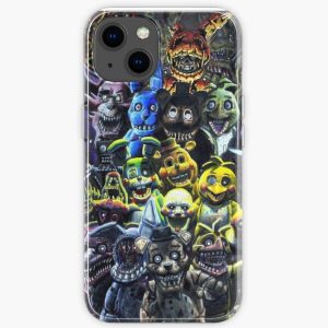 Five Nights At Freddys - ALL CHARACTERS iPhone Soft Case RB1602 product Offical Five Nights At Freddy Merch