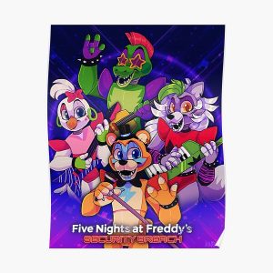 Fnaf Security Breach FanArt Poster RB1602 product Offical Five Nights At Freddy Merch
