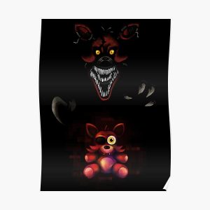 Five Nights at Freddy's - Fnaf 4 - Nightmare Foxy Plush Poster RB1602 product Offical Five Nights At Freddy Merch