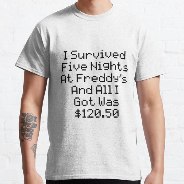 I Survived FNAF Classic T-Shirt RB1602 product Offical Five Nights At Freddy Merch