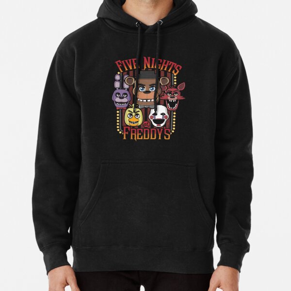Five Nights At Freddy's Pizzeria Multi-Character Pullover Hoodie RB1602 product Offical Five Nights At Freddy Merch