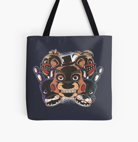 cool 5 Freddys and freddies at nights All Over Print Tote Bag RB1602 product Offical Five Nights At Freddy Merch