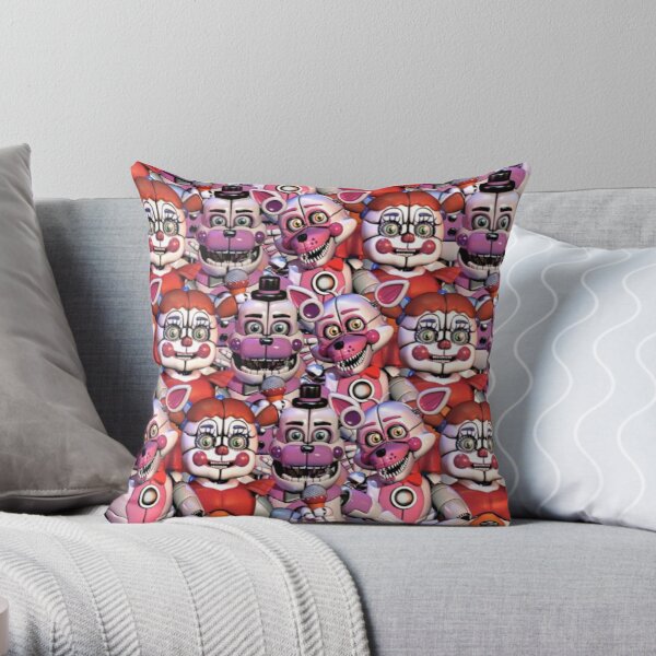 Circus Baby/Funtime Freddy/Funtime Foxy Throw Pillow RB1602 product Offical Five Nights At Freddy Merch