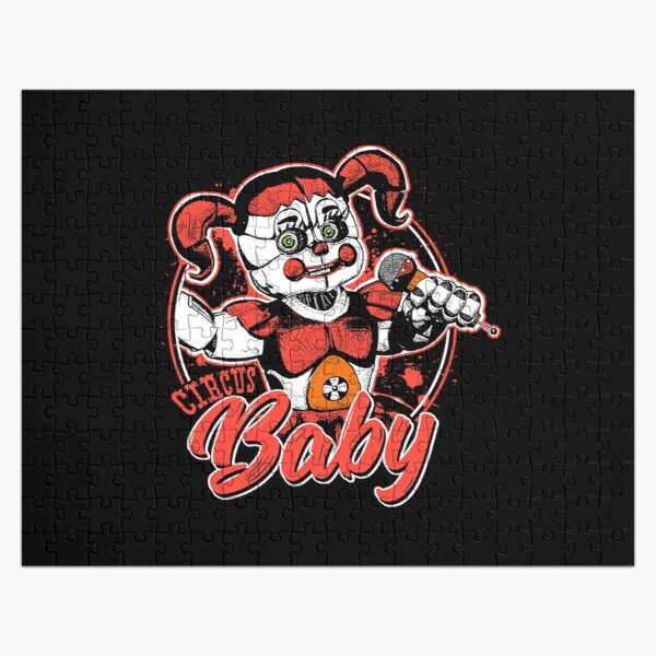 Five Nights at Freddy's Scary Circus Baby Doll T-Shirt Jigsaw Puzzle RB1602 product Offical Five Nights At Freddy Merch