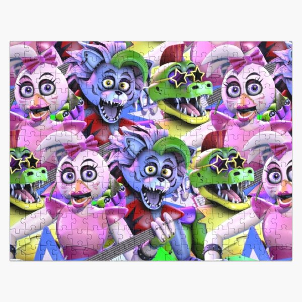 Glamrock Chica/Montgomery Gator/Roxanne Wolf Jigsaw Puzzle RB1602 product Offical Five Nights At Freddy Merch