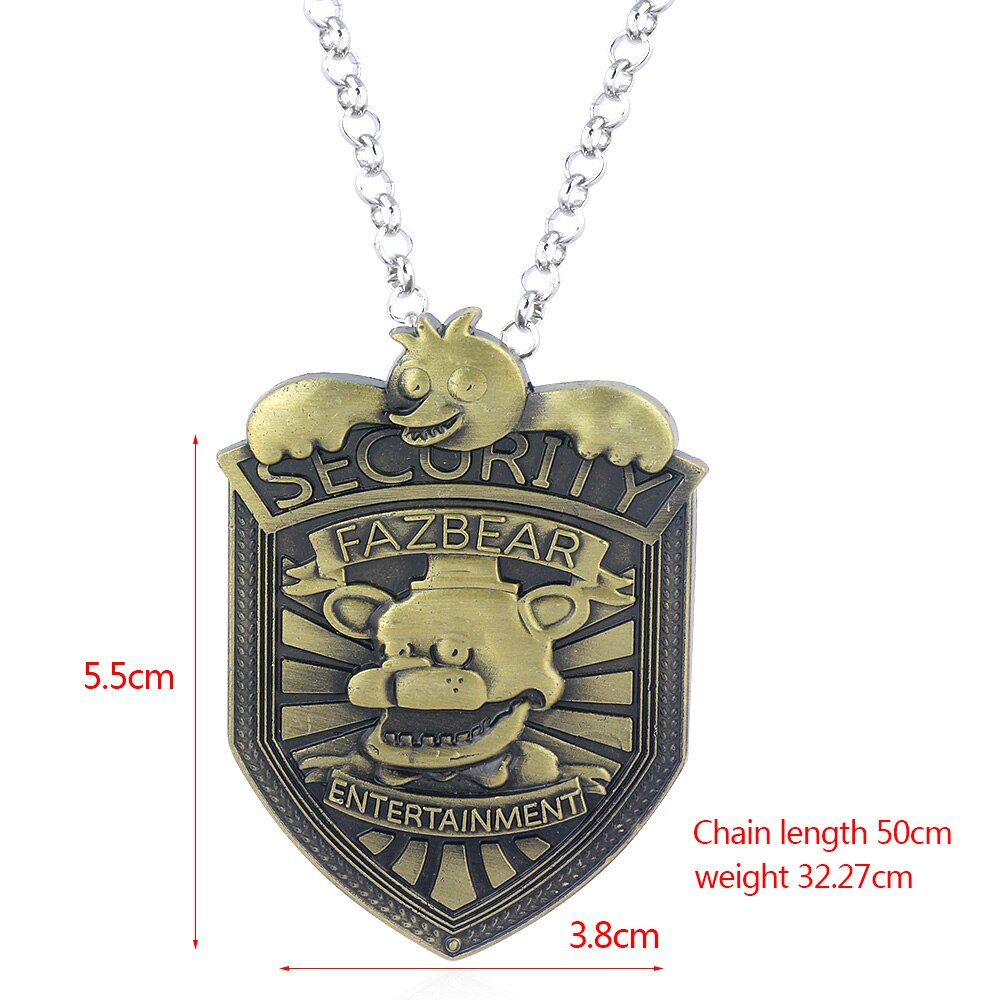 Anime Game FNAF Figures Freddy Necklace Foxy Bonnie Animal Doll Figure Pendant Necklace Jewelry Accessories Kids 5 - Five Nights at Freddy's Store