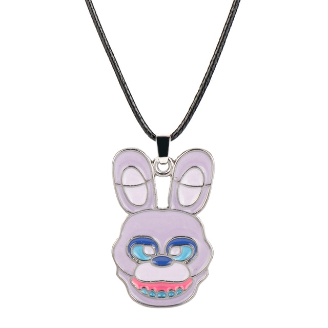 FIVENIGHTSATFREDDY Rope Chain Necklaces Game Jewelry FNAF Freddy Foxy Bonnie Chica Leather Rope Necklace Kid Christmas 1.jpg 640x640 1 - Five Nights at Freddy's Store