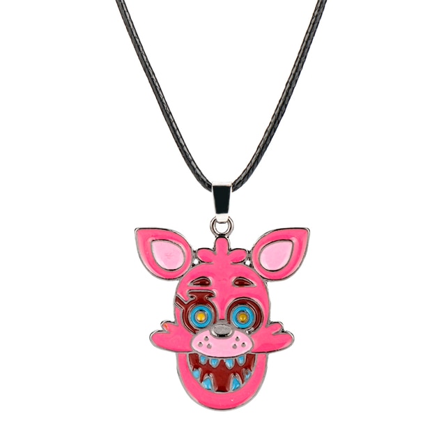 FIVENIGHTSATFREDDY Rope Chain Necklaces Game Jewelry FNAF Freddy Foxy Bonnie Chica Leather Rope Necklace Kid Christmas 3.jpg 640x640 3 - Five Nights at Freddy's Store
