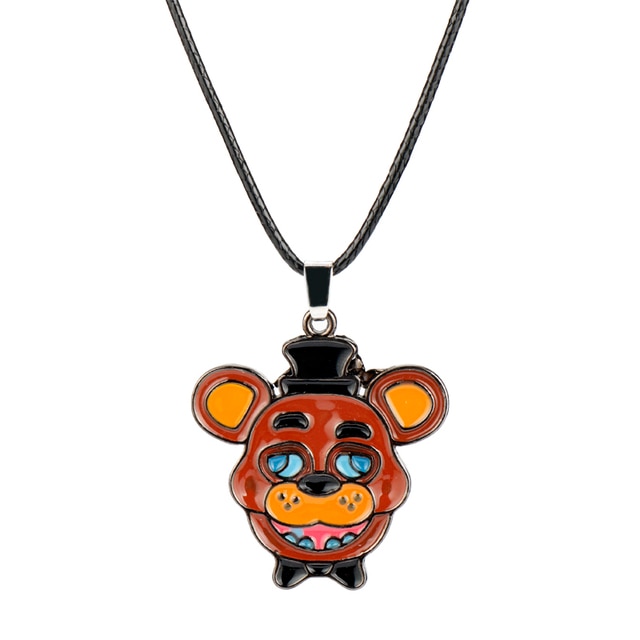 FIVENIGHTSATFREDDY Rope Chain Necklaces Game Jewelry FNAF Freddy Foxy Bonnie Chica Leather Rope Necklace Kid - Five Nights at Freddy's Store